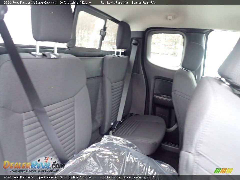 Rear Seat of 2021 Ford Ranger XL SuperCab 4x4 Photo #12