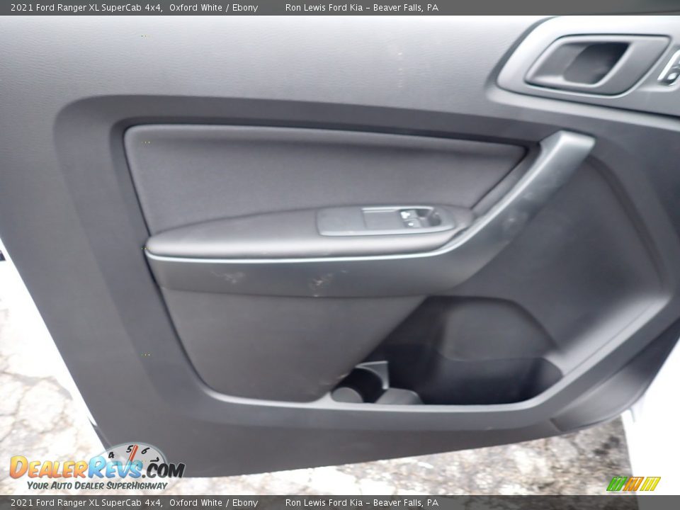 2021 Ford Ranger XL SuperCab 4x4 Oxford White / Ebony Photo #14