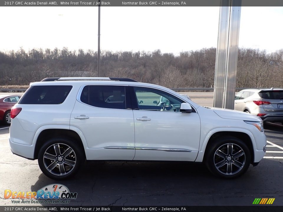 2017 GMC Acadia Denali AWD White Frost Tricoat / Jet Black Photo #5