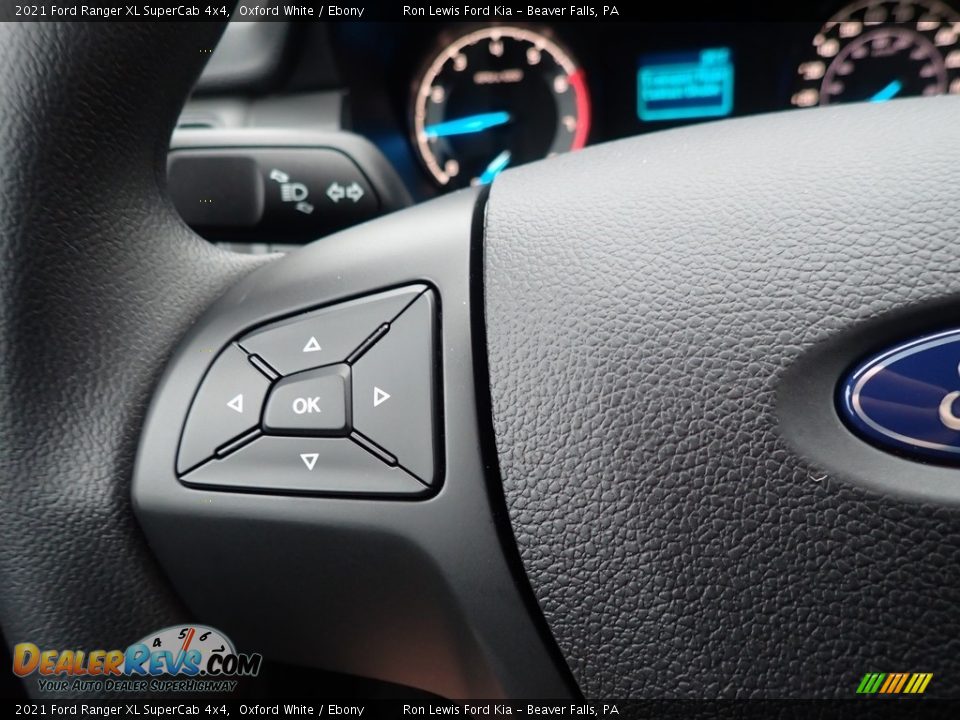 2021 Ford Ranger XL SuperCab 4x4 Steering Wheel Photo #18