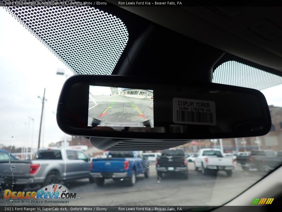 2021 Ford Ranger XL SuperCab 4x4 Oxford White / Ebony Photo #20