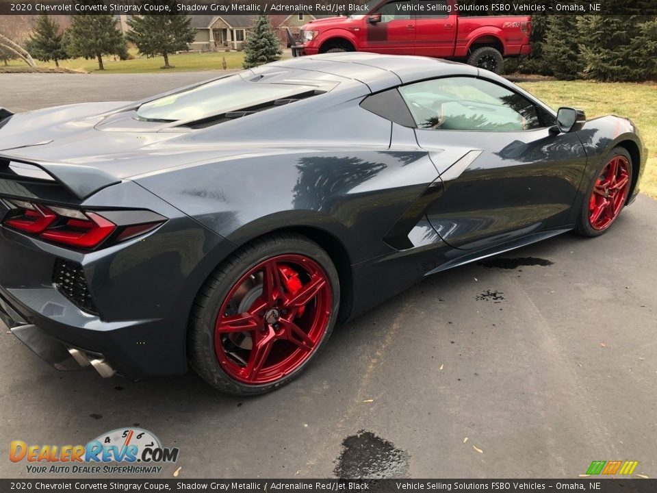 2020 Chevrolet Corvette Stingray Coupe Shadow Gray Metallic / Adrenaline Red/Jet Black Photo #2