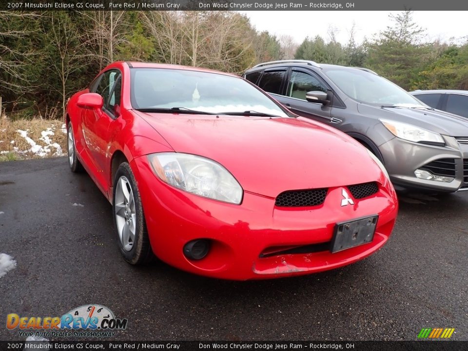 2007 Mitsubishi Eclipse GS Coupe Pure Red / Medium Gray Photo #1