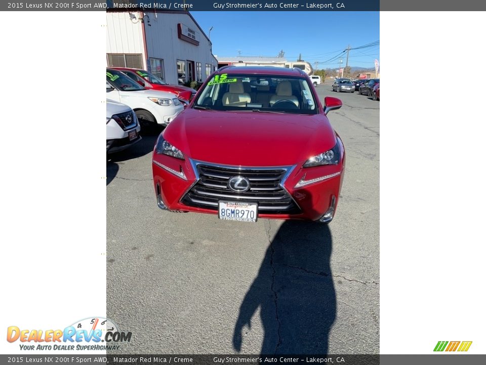 2015 Lexus NX 200t F Sport AWD Matador Red Mica / Creme Photo #2