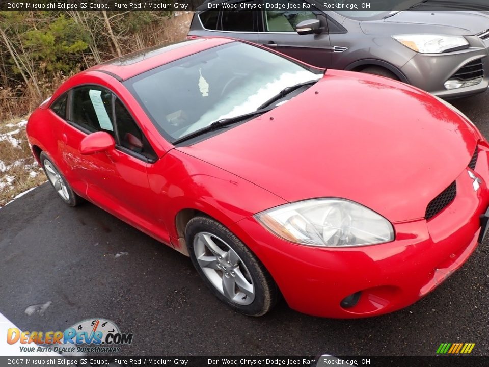 2007 Mitsubishi Eclipse GS Coupe Pure Red / Medium Gray Photo #3