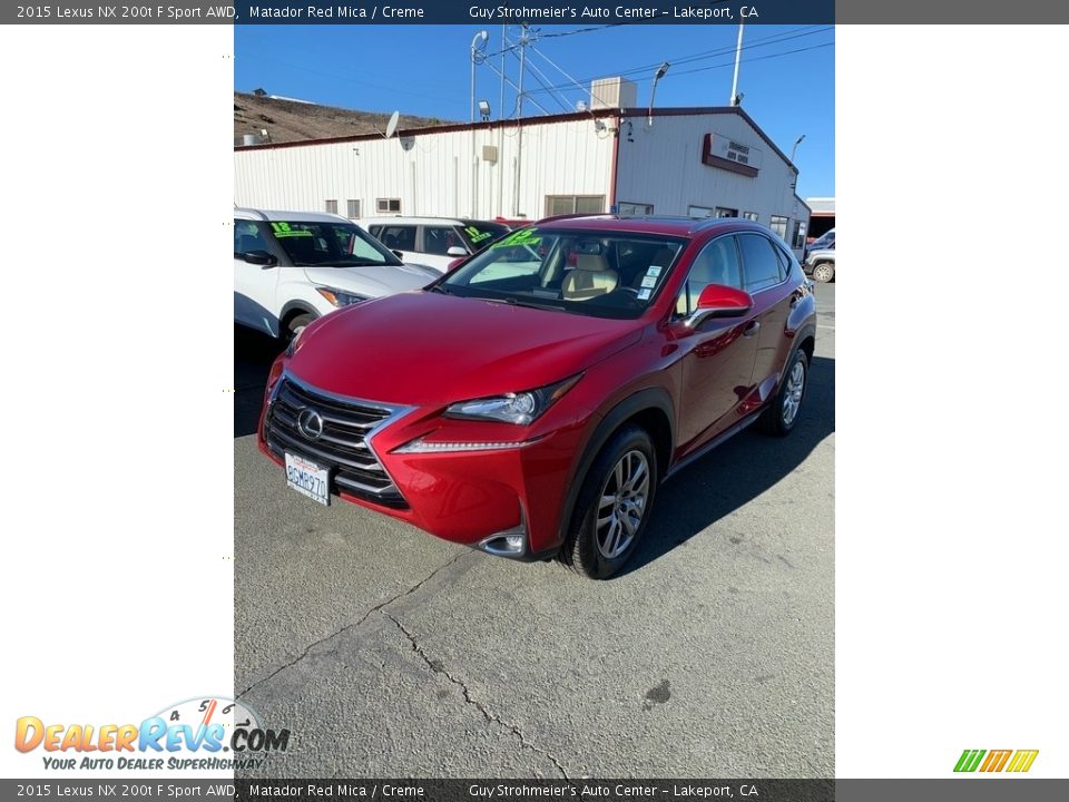 2015 Lexus NX 200t F Sport AWD Matador Red Mica / Creme Photo #3