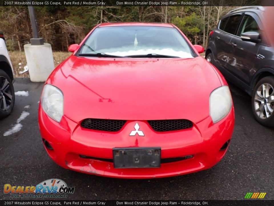 2007 Mitsubishi Eclipse GS Coupe Pure Red / Medium Gray Photo #4