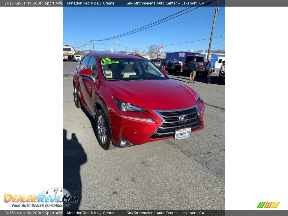 2015 Lexus NX 200t F Sport AWD Matador Red Mica / Creme Photo #4