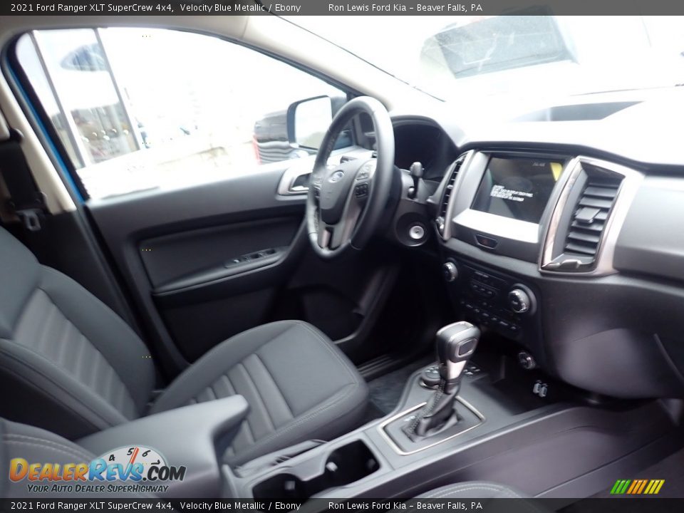 2021 Ford Ranger XLT SuperCrew 4x4 Velocity Blue Metallic / Ebony Photo #7