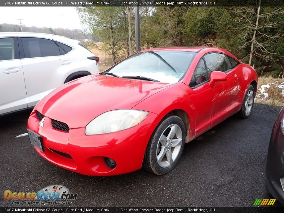 2007 Mitsubishi Eclipse GS Coupe Pure Red / Medium Gray Photo #5