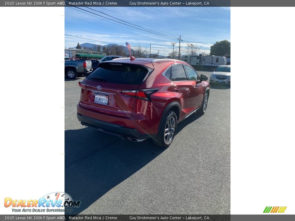 2015 Lexus NX 200t F Sport AWD Matador Red Mica / Creme Photo #6