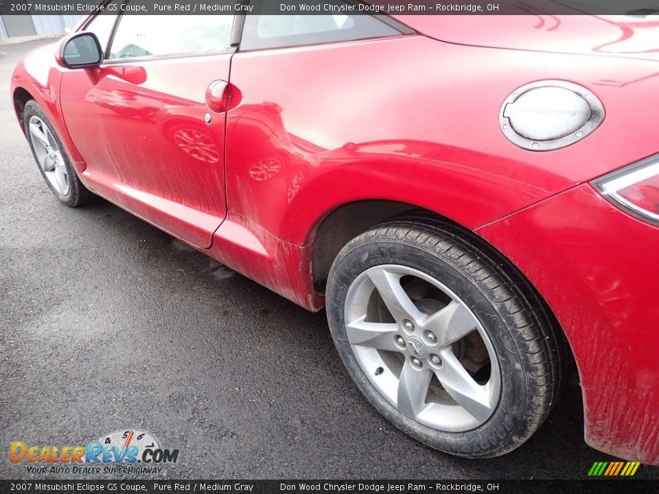 2007 Mitsubishi Eclipse GS Coupe Pure Red / Medium Gray Photo #7