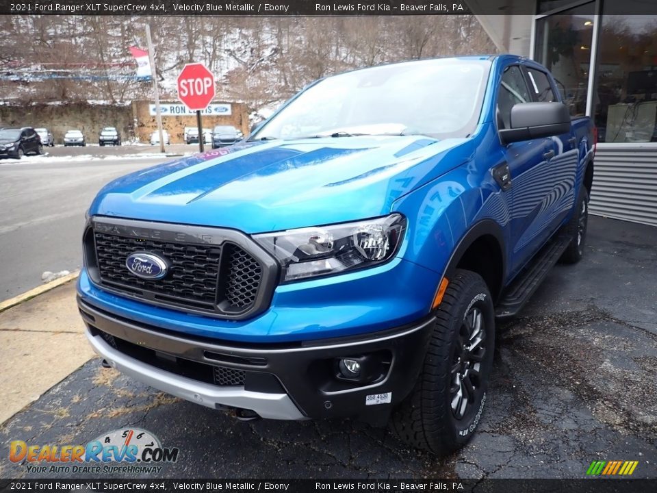 Velocity Blue Metallic 2021 Ford Ranger XLT SuperCrew 4x4 Photo #10