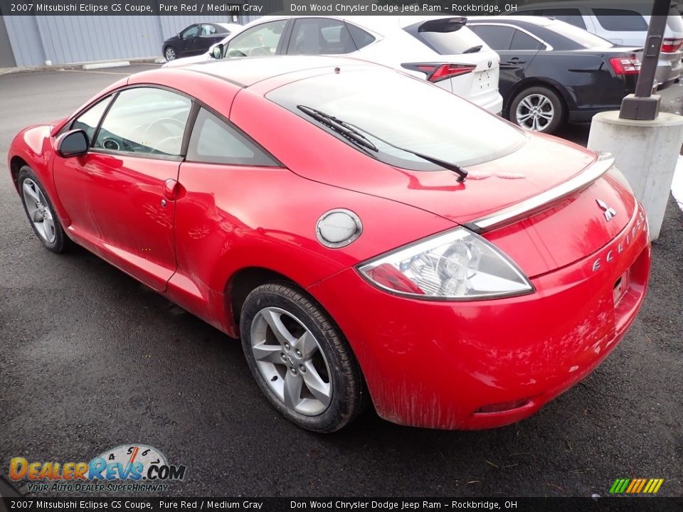 2007 Mitsubishi Eclipse GS Coupe Pure Red / Medium Gray Photo #8