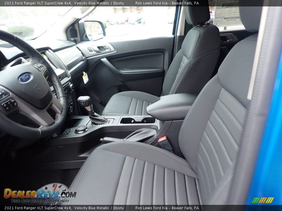 Ebony Interior - 2021 Ford Ranger XLT SuperCrew 4x4 Photo #11
