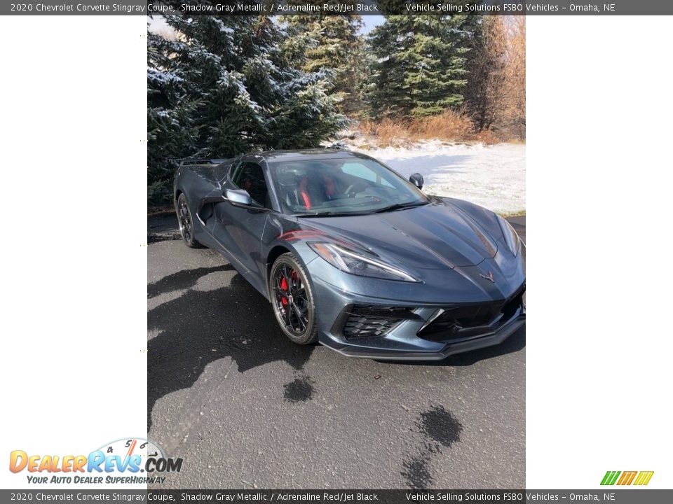 2020 Chevrolet Corvette Stingray Coupe Shadow Gray Metallic / Adrenaline Red/Jet Black Photo #15