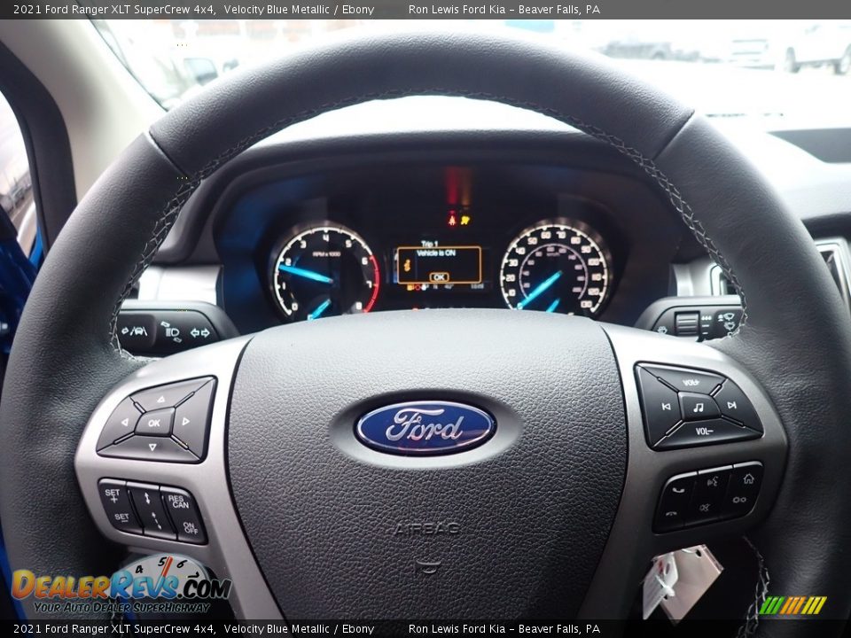 2021 Ford Ranger XLT SuperCrew 4x4 Steering Wheel Photo #14