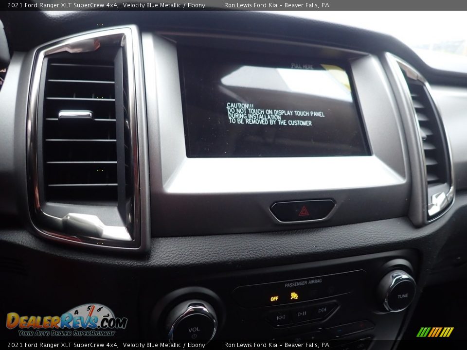 2021 Ford Ranger XLT SuperCrew 4x4 Velocity Blue Metallic / Ebony Photo #15