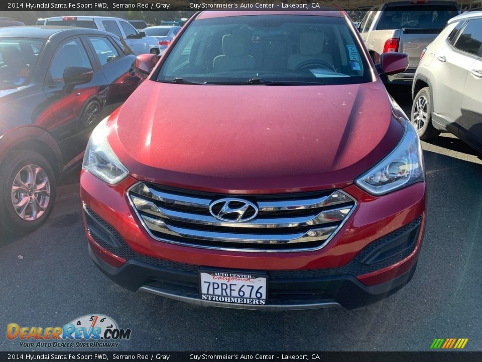 2014 Hyundai Santa Fe Sport FWD Serrano Red / Gray Photo #1