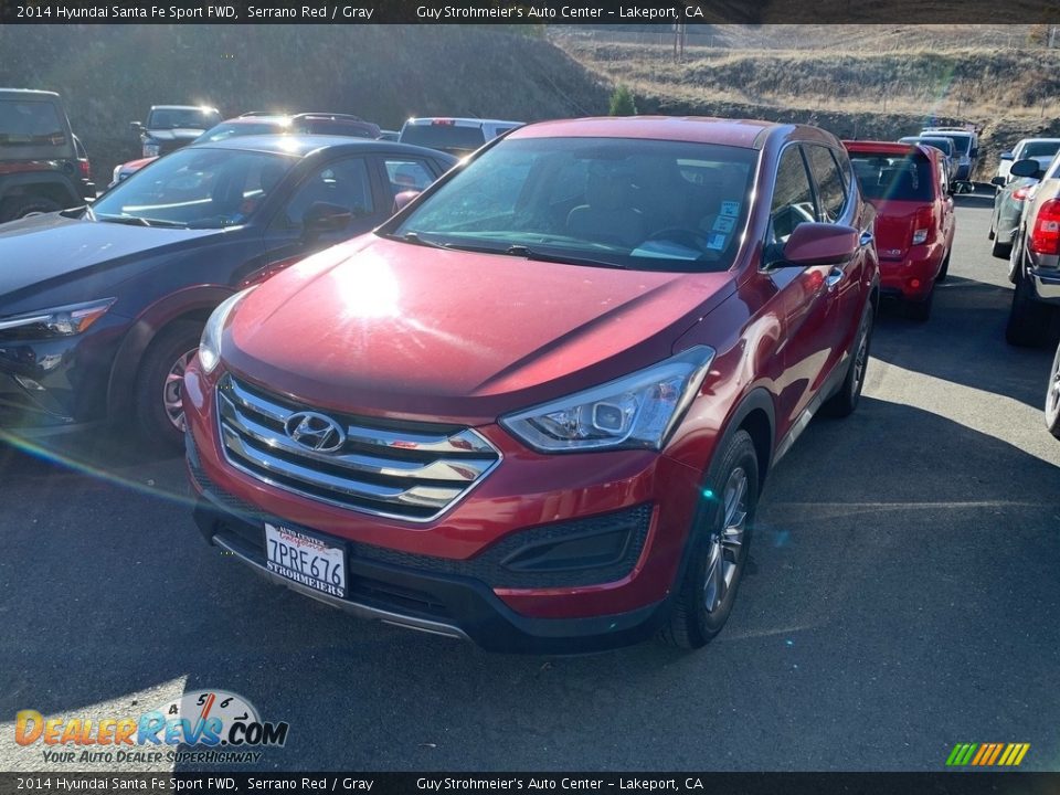 2014 Hyundai Santa Fe Sport FWD Serrano Red / Gray Photo #2