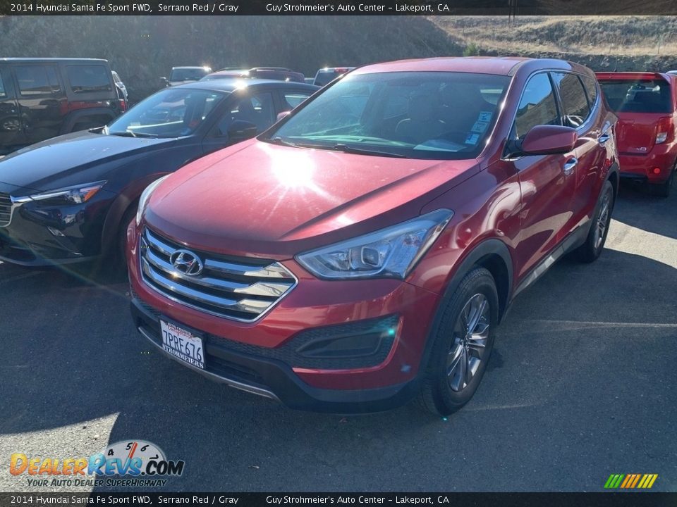 2014 Hyundai Santa Fe Sport FWD Serrano Red / Gray Photo #3