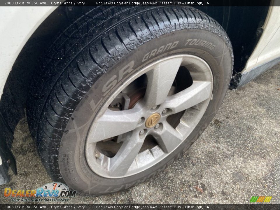 2008 Lexus RX 350 AWD Crystal White / Ivory Photo #6