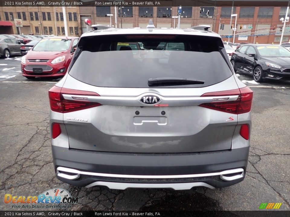 2021 Kia Seltos S AWD Gravity Gray / Black Photo #8