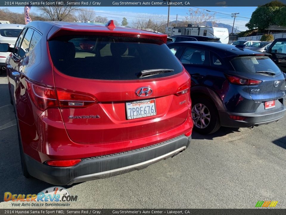 2014 Hyundai Santa Fe Sport FWD Serrano Red / Gray Photo #8