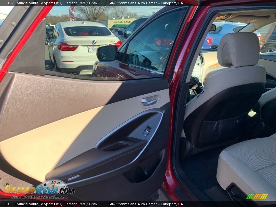 2014 Hyundai Santa Fe Sport FWD Serrano Red / Gray Photo #9