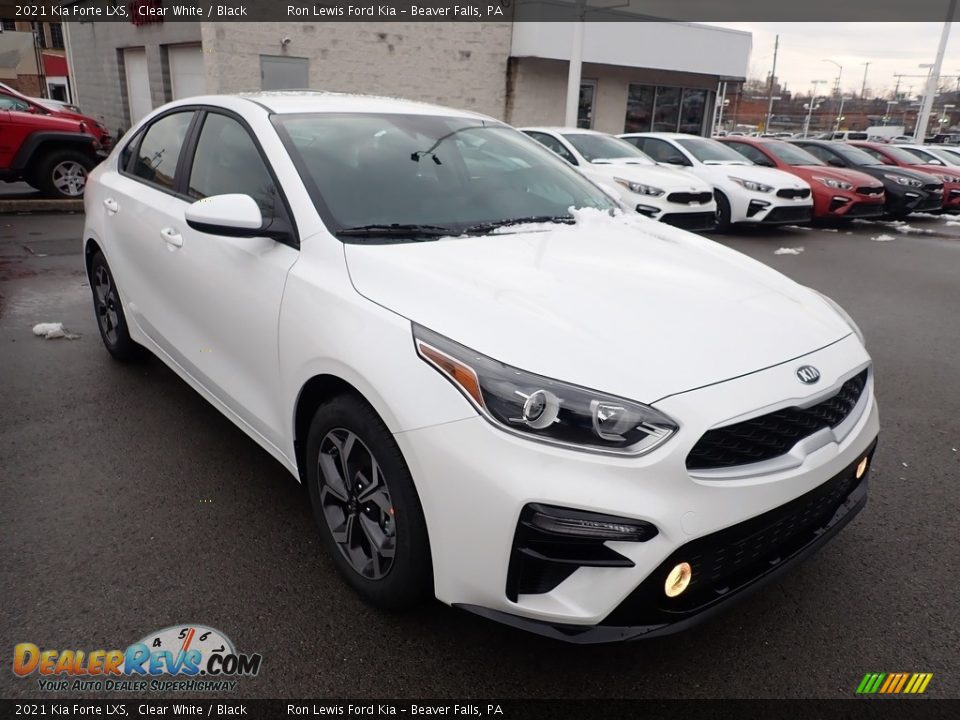 2021 Kia Forte LXS Clear White / Black Photo #3
