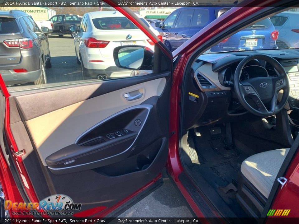 2014 Hyundai Santa Fe Sport FWD Serrano Red / Gray Photo #20