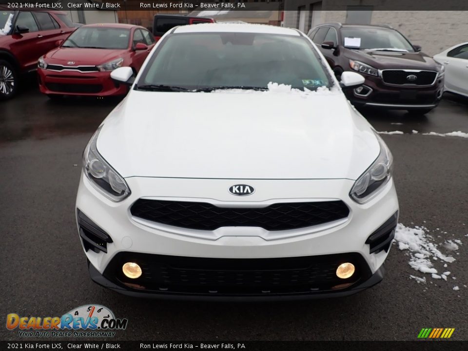2021 Kia Forte LXS Clear White / Black Photo #4