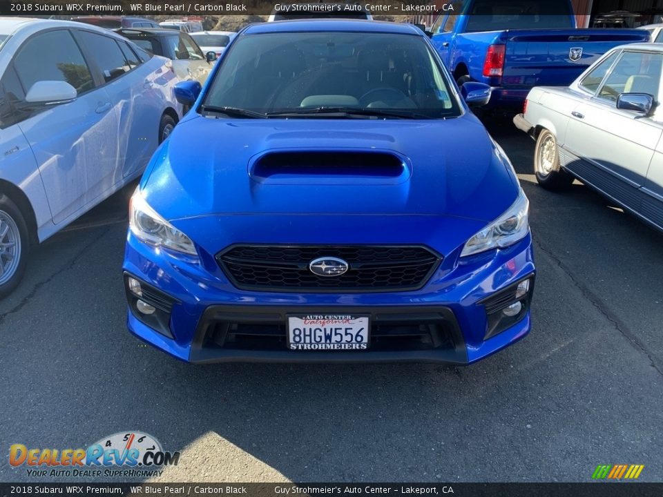 2018 Subaru WRX Premium WR Blue Pearl / Carbon Black Photo #1