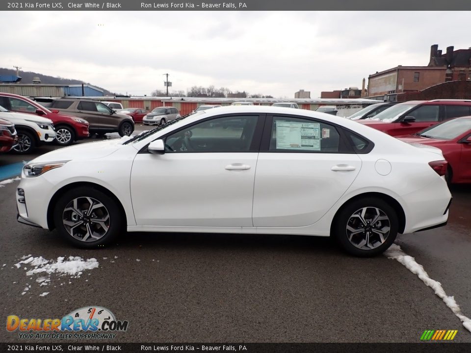 2021 Kia Forte LXS Clear White / Black Photo #6