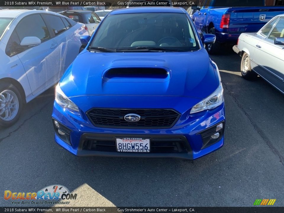 2018 Subaru WRX Premium WR Blue Pearl / Carbon Black Photo #5