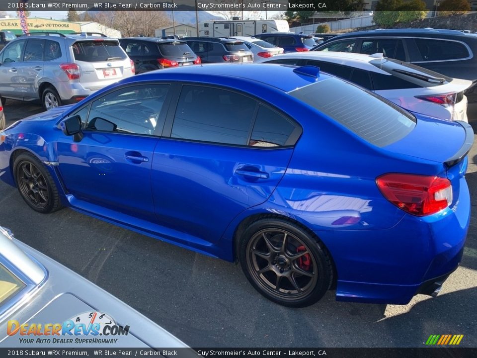 2018 Subaru WRX Premium WR Blue Pearl / Carbon Black Photo #9