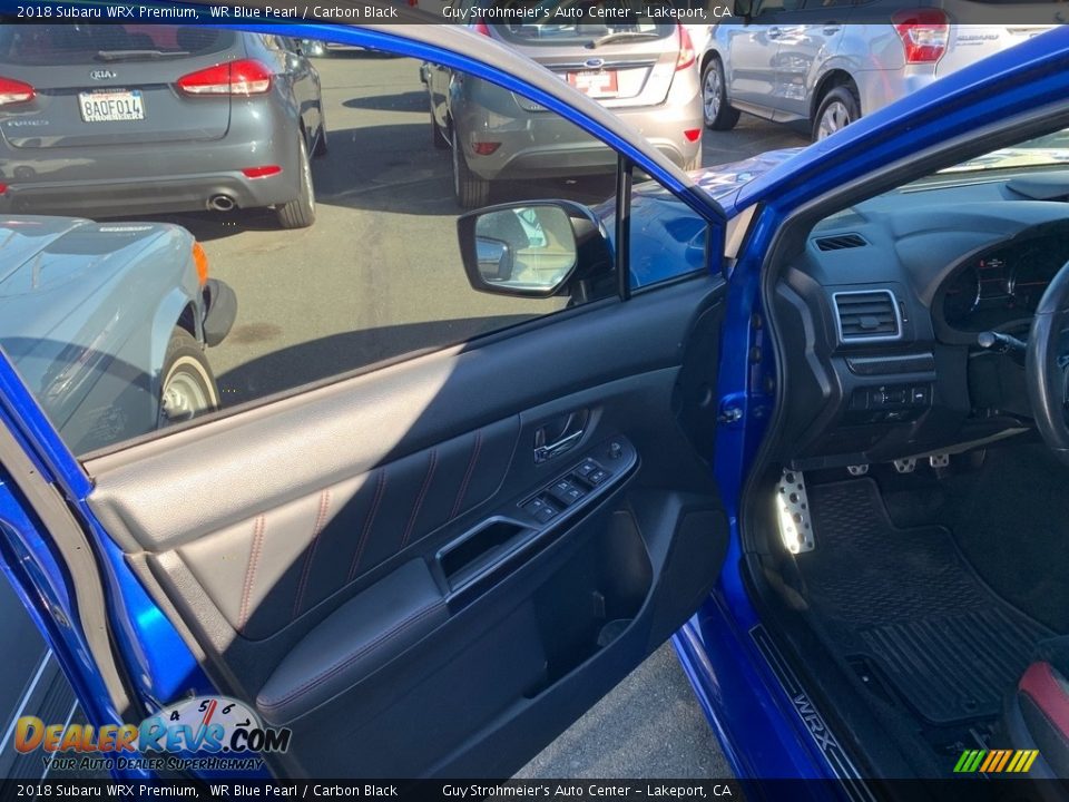 2018 Subaru WRX Premium WR Blue Pearl / Carbon Black Photo #11