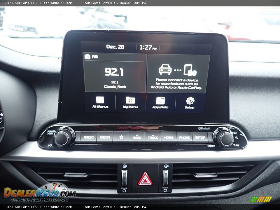 2021 Kia Forte LXS Clear White / Black Photo #16
