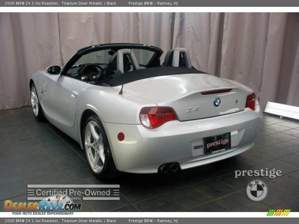 2006 BMW Z4 3.0si Roadster Titanium Silver Metallic / Black Photo #3