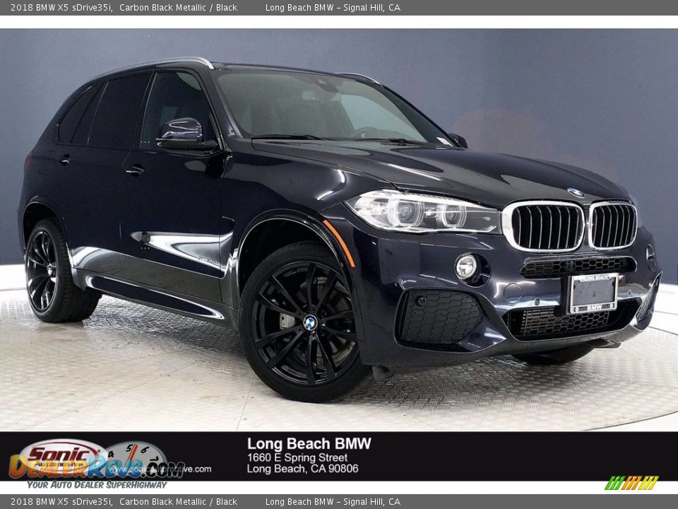 2018 BMW X5 sDrive35i Carbon Black Metallic / Black Photo #1