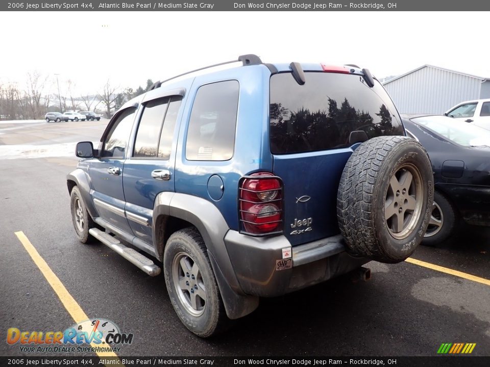 2006 Jeep Liberty Sport 4x4 Atlantic Blue Pearl / Medium Slate Gray Photo #14