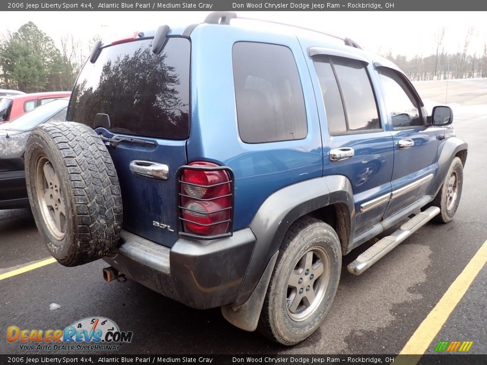 2006 Jeep Liberty Sport 4x4 Atlantic Blue Pearl / Medium Slate Gray Photo #16