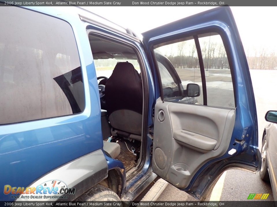 2006 Jeep Liberty Sport 4x4 Atlantic Blue Pearl / Medium Slate Gray Photo #18