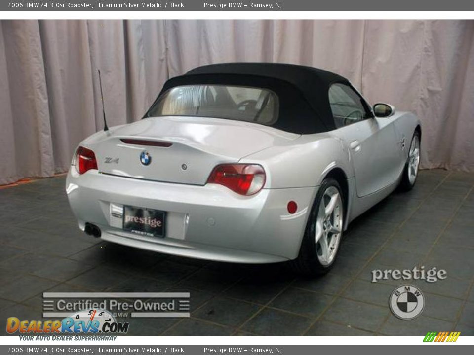 2006 BMW Z4 3.0si Roadster Titanium Silver Metallic / Black Photo #5