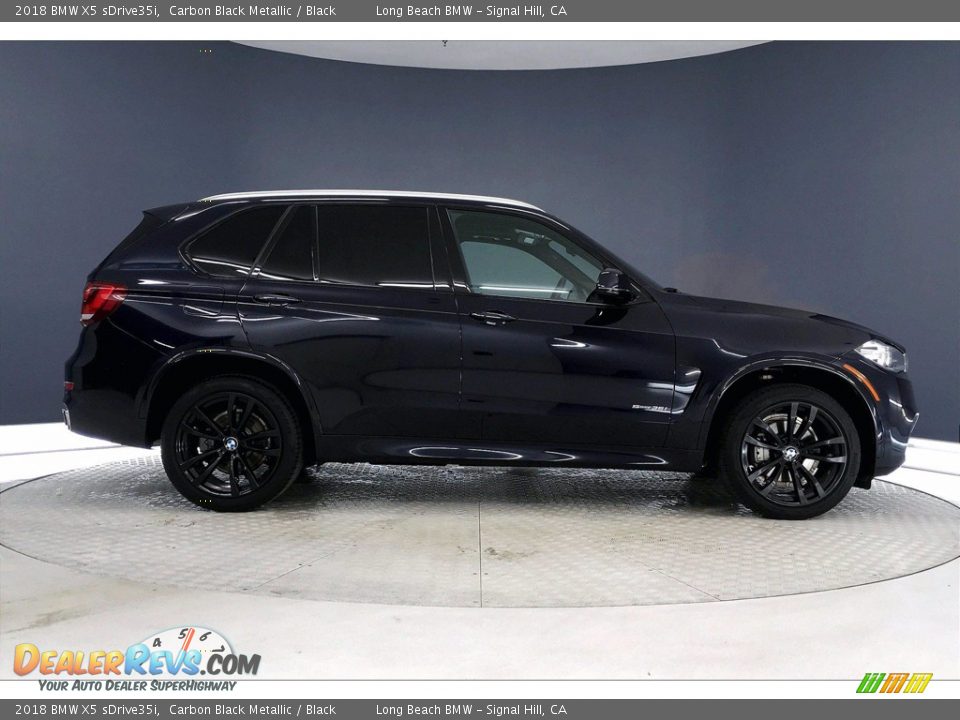 2018 BMW X5 sDrive35i Carbon Black Metallic / Black Photo #14