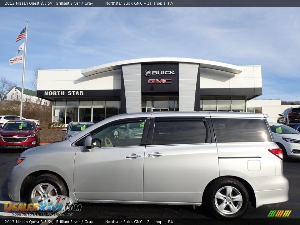 2013 Nissan Quest 3.5 SV Brilliant Silver / Gray Photo #1