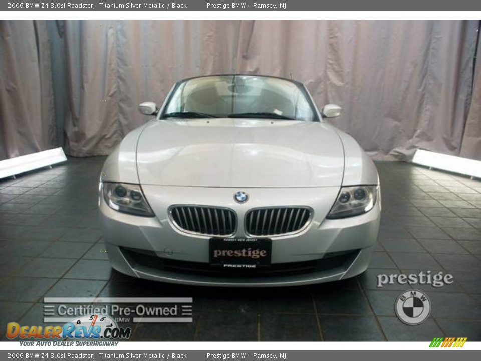 2006 BMW Z4 3.0si Roadster Titanium Silver Metallic / Black Photo #6