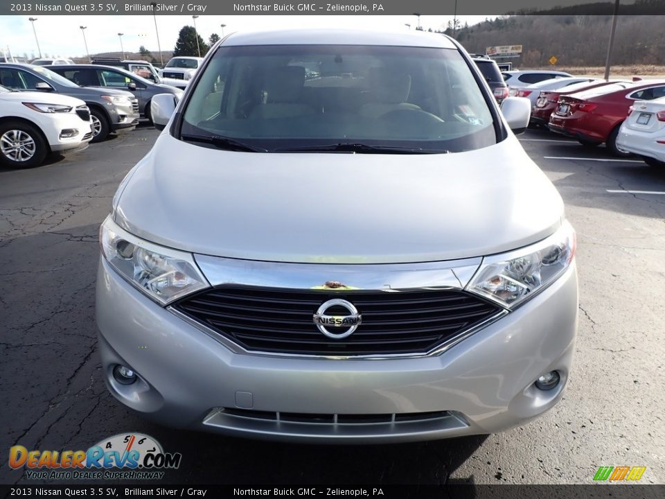 2013 Nissan Quest 3.5 SV Brilliant Silver / Gray Photo #3