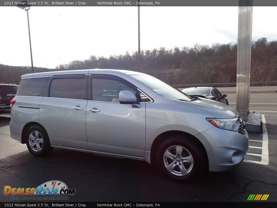 2013 Nissan Quest 3.5 SV Brilliant Silver / Gray Photo #4