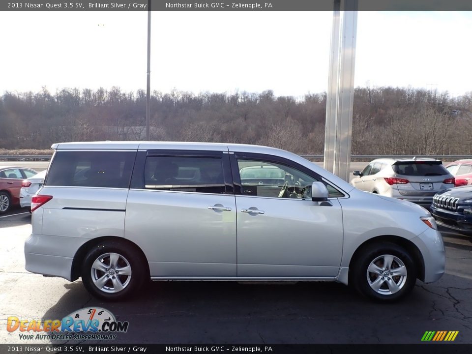 2013 Nissan Quest 3.5 SV Brilliant Silver / Gray Photo #5